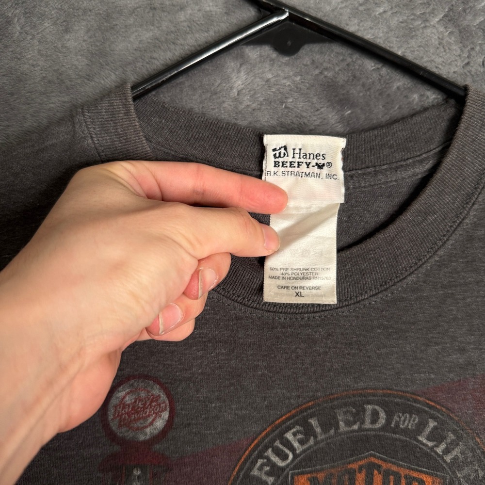Harley Davidson Graphic T-Shirt Mens XL Grey Thunderbird Albuquerque NM Biker - Picture 4 of 8
